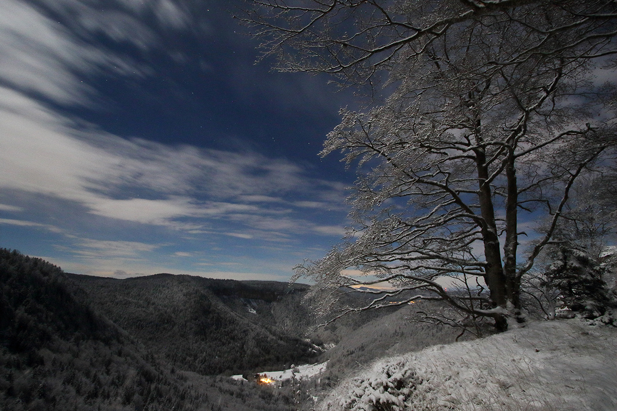 roches d’orvaz clair de lune hiver