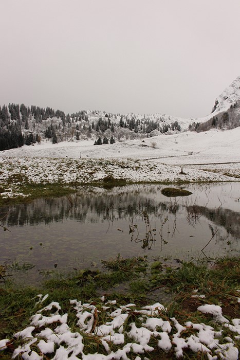 col des aravis en hiver, julien arbez