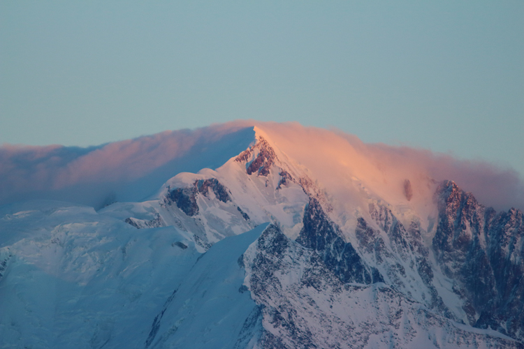 mont blanc en hiver, julien arbez