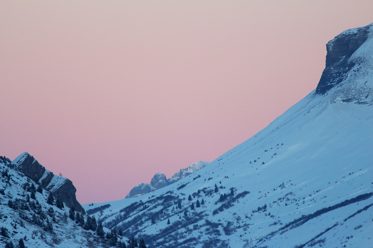 aravis le soir, julien arbez