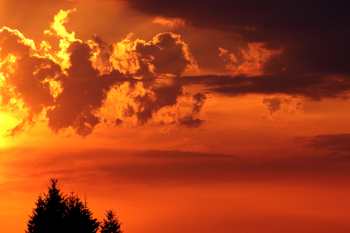 coucher de soleil jura