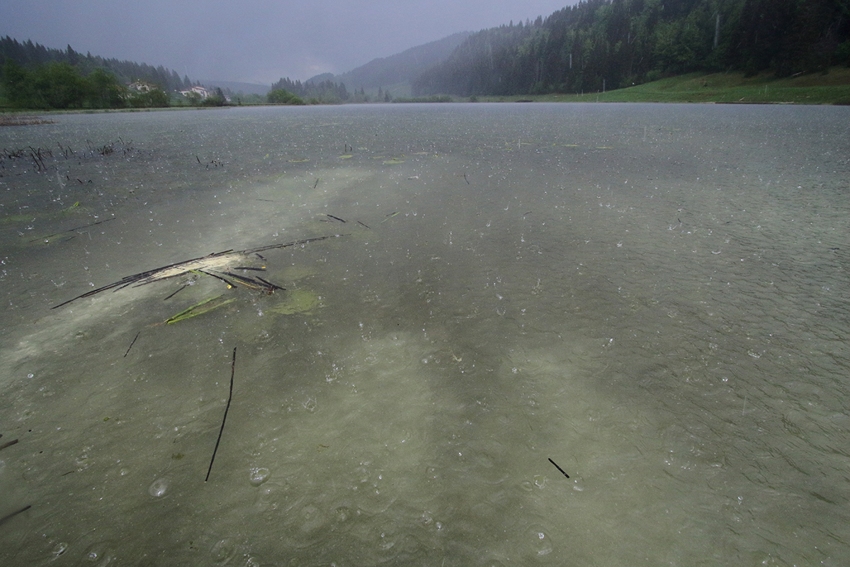 pluie lamoura lac