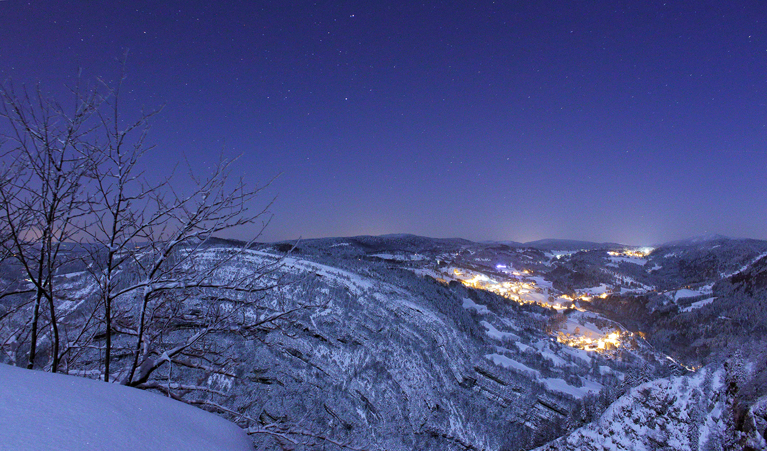 Gorges du Flumen nuit