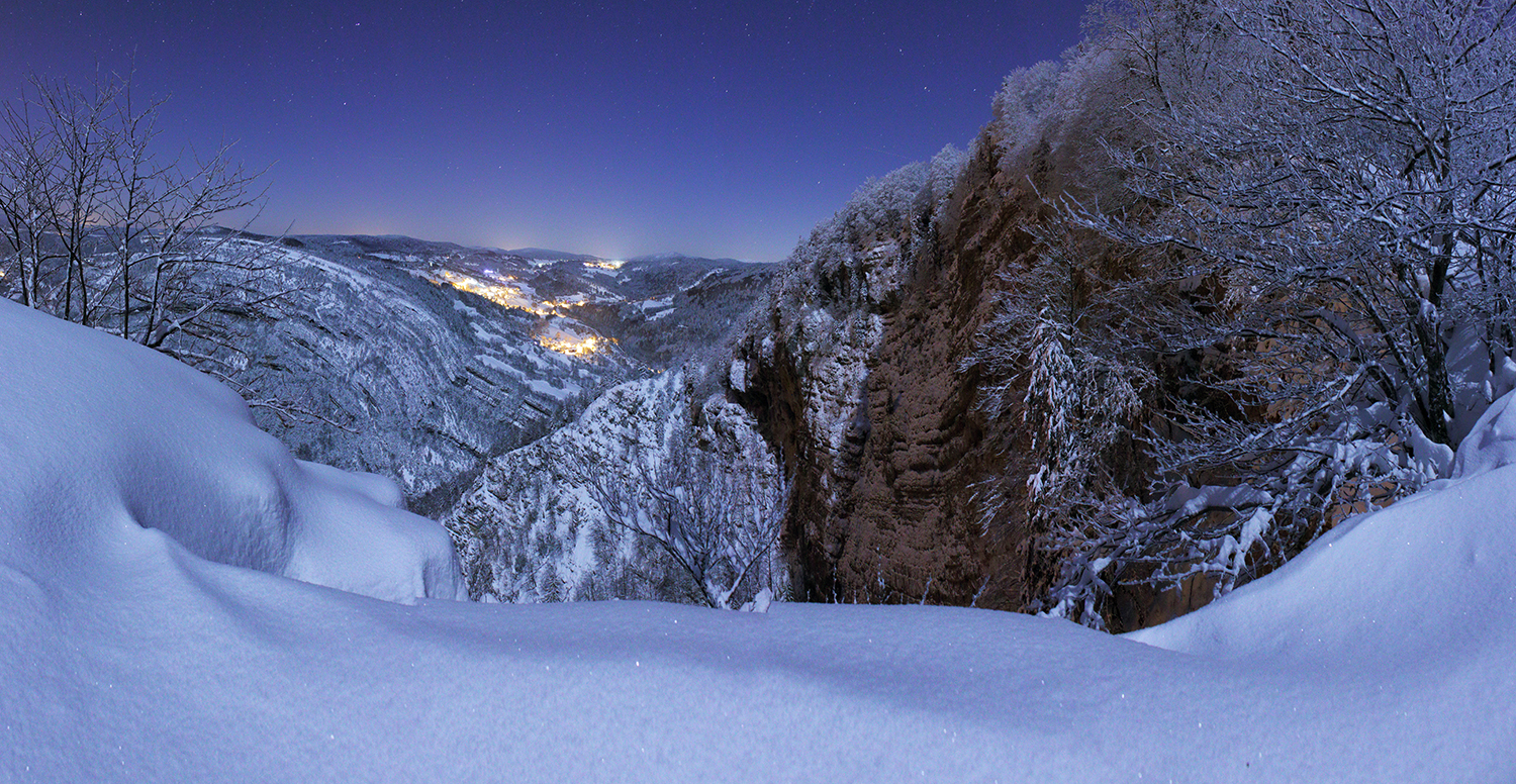 Gorges du Flumen nuit